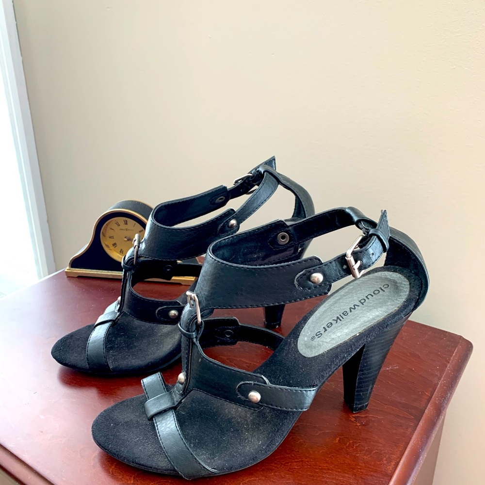 Sexy black sandals
